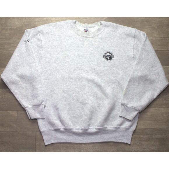 Vintage Fruit Of The Loom Savane Farah Sweatshirt Men's Gray Large - Picture 2 of 8